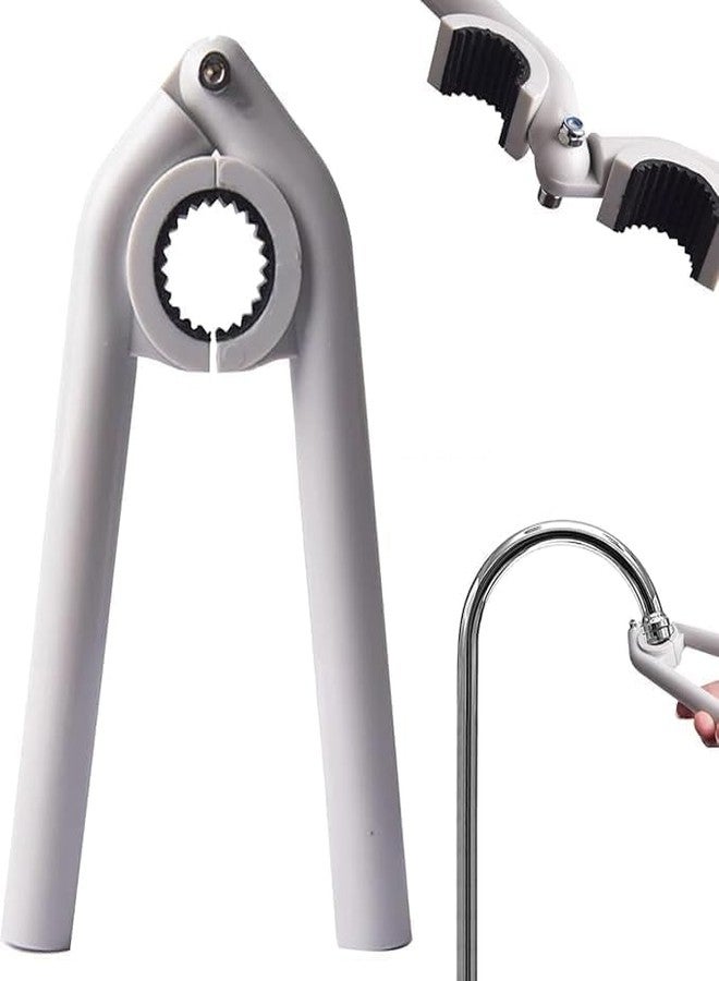 DREWIT STAR Anti-Slip Wrench Faucet Plumbing Repair Tool For Faucet Aerator Removal For Bathroom, Basin & Kitchen Home Décor Use, White Colour 1 Pcs - Image 4